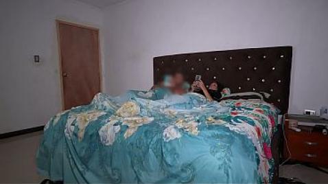 While my husband was sleeping, I fucked my stepson.
