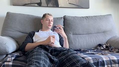 Stepsister jerked off his dick