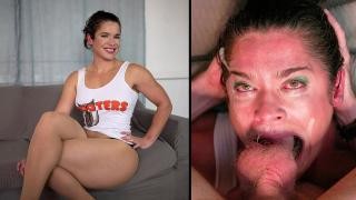 Hard fucking in the mouth with a big dick