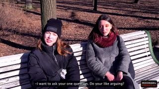Mesmerizing street flirting with a stranger