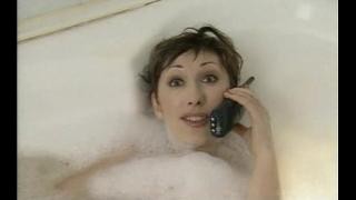 Elena Vorobey in the bathroom
