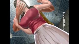 Hentai where a hot brunette was walking at night and criminals tied her up and fucked her hard in a dark basement