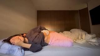 Young lesbians masturbate on the couch