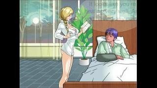 Mature hentai nurse handles her patient's long device