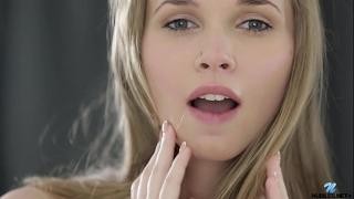 The beauty masturbates and cums heavily