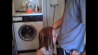 He raped his sister in the shower.
