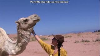 Blowjob on a deserted beach