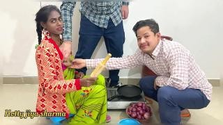 The men tricked the young Asian woman and started to fuck her.