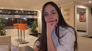 Sex with a young brunette