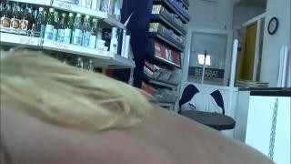 The store owner fucks the saleswoman after a blowjob.