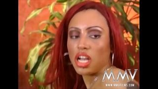Male hotel employees have sex while letting their hired prostitutes perform oral sex on them.