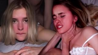 The guy strangled the blonde