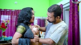 A mature Arab woman gives her husband a blowjob.