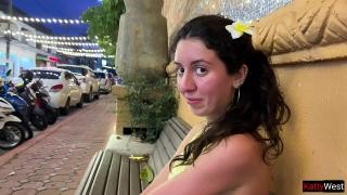 Anal sex with a curly brunette